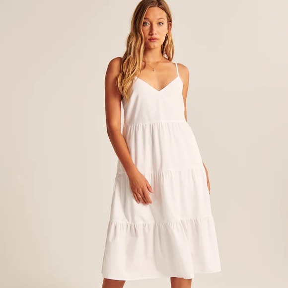 Abercrombie & Fitch Dresses & Skirts - Abercrombie & Fitch poplin trapeze midi dress